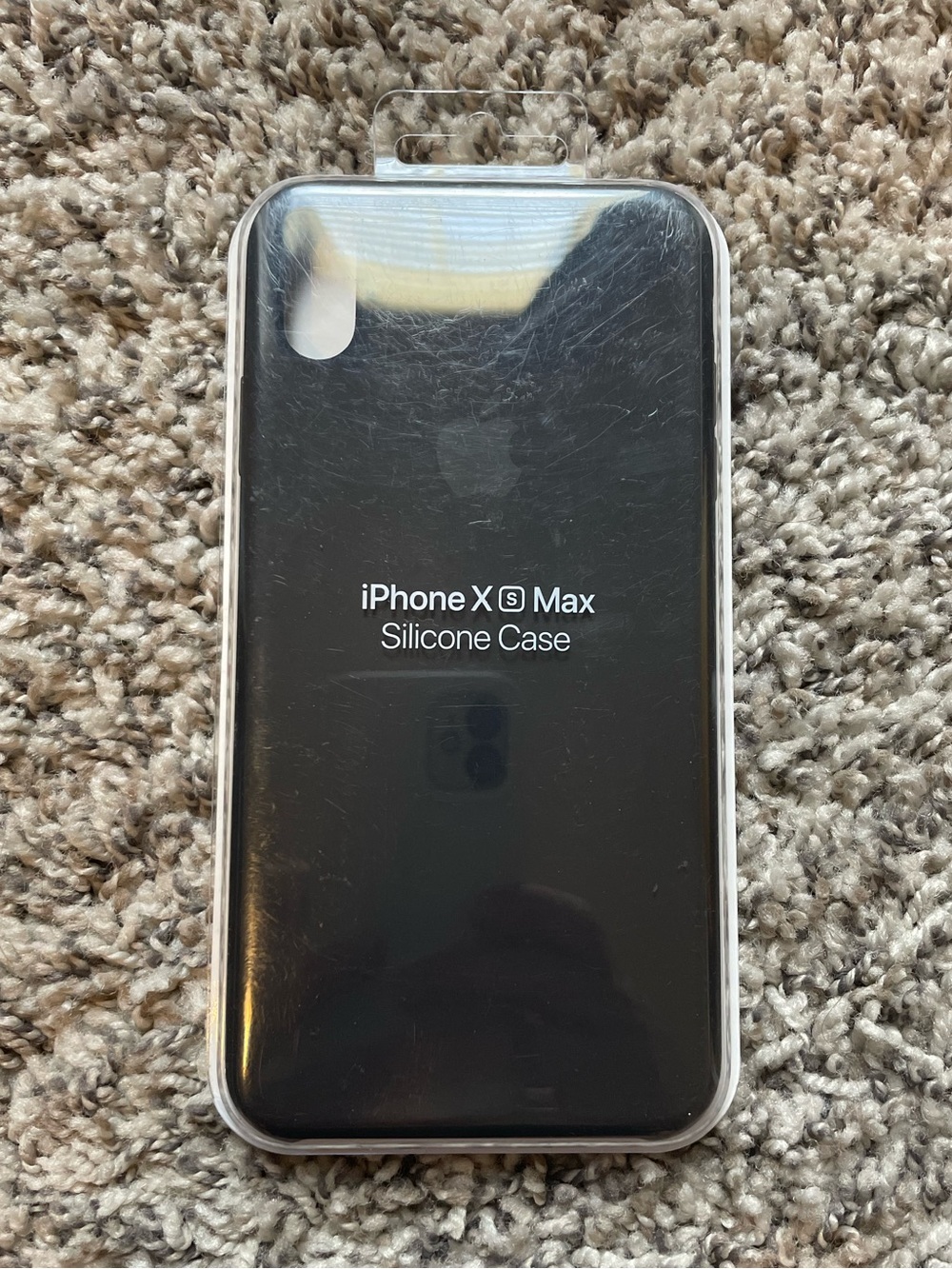 New Genuine Official Apple iPhone XS Max Silicone Cover Case Black